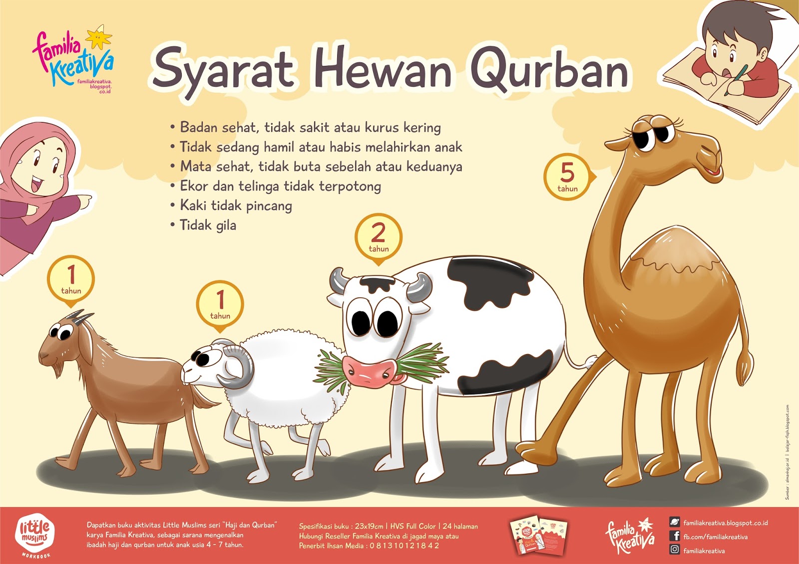 Detail Gambar Kartun Hewan Qurban Nomer 4