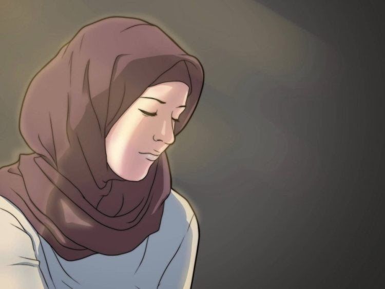 Detail Gambar Kartun Hijab Menangis Nomer 41