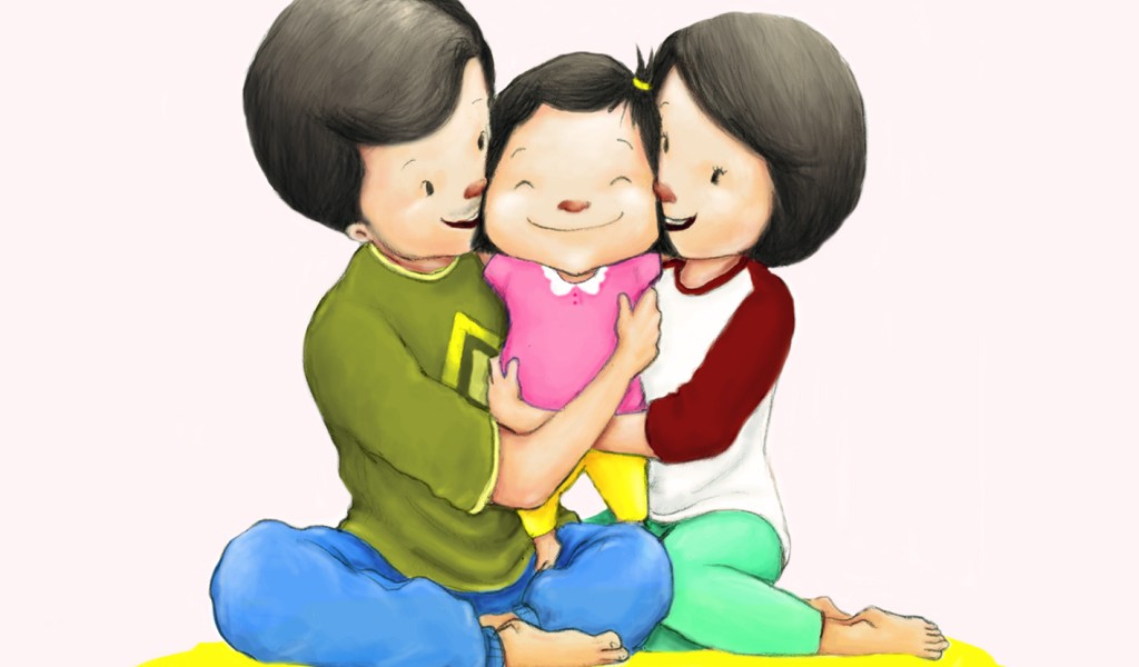 Detail Gambar Kartun Ibu Ayah Dan Anak Nomer 33