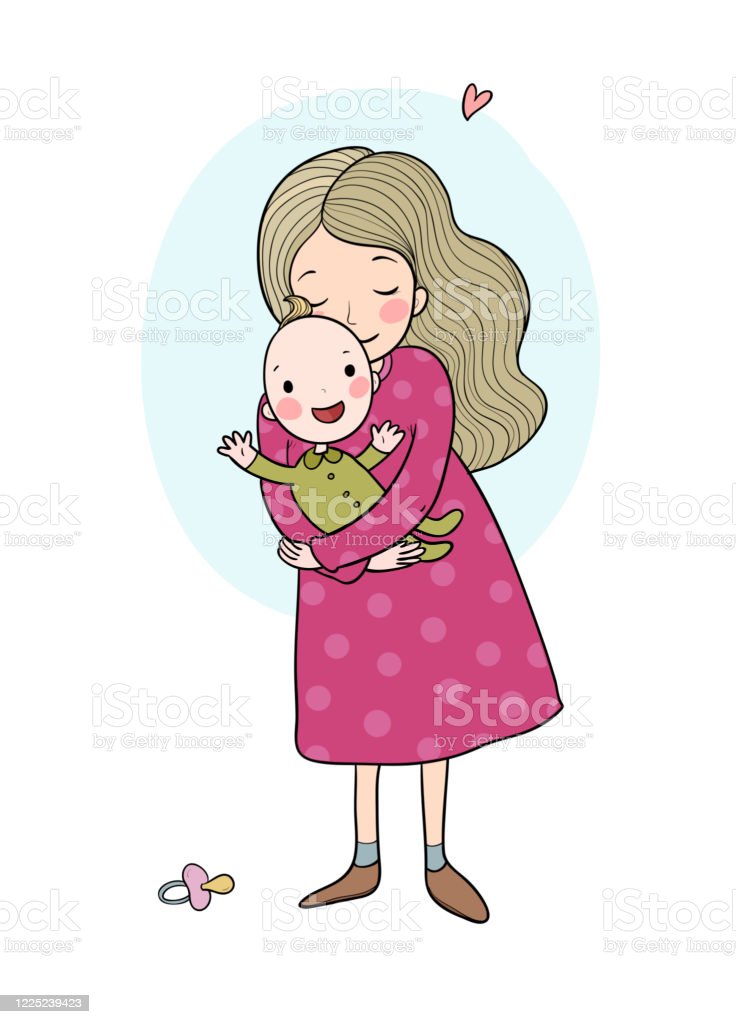 Detail Gambar Kartun Ibu Dan Bayi Nomer 35