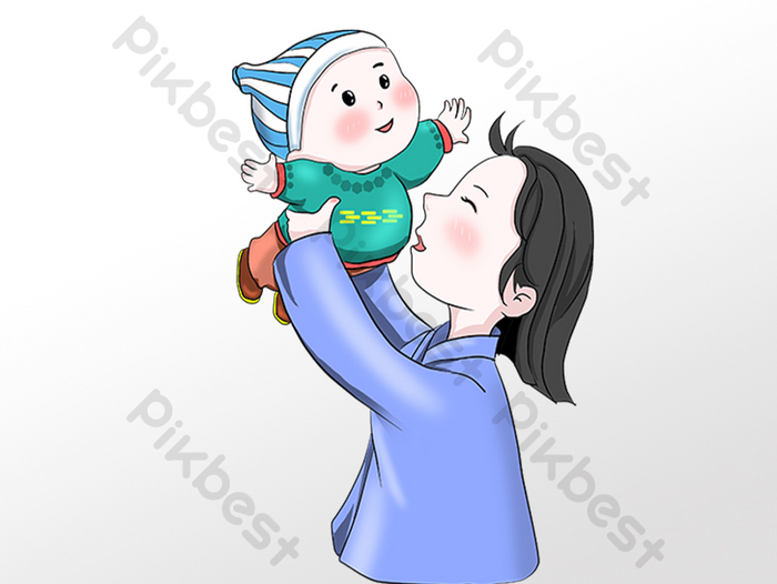 Detail Gambar Kartun Ibu Dan Bayi Nomer 40