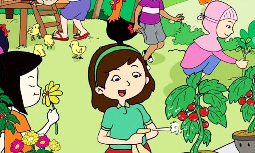 Detail Gambar Kartun Ibu Menyiram Bunga Nomer 45