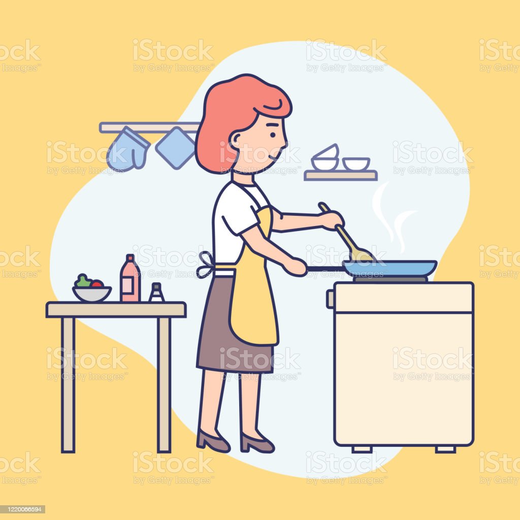 Download Gambar Kartun Ibu Sedang Memasak Nomer 44