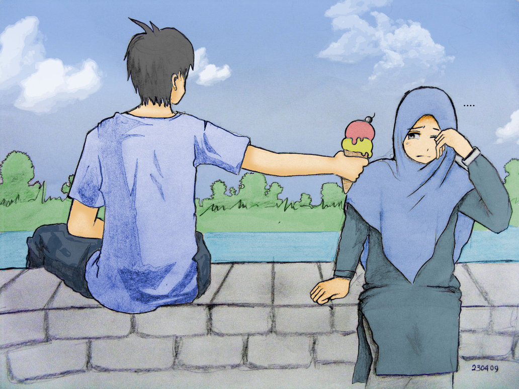 Detail Gambar Kartun Islam Romantis Nomer 34