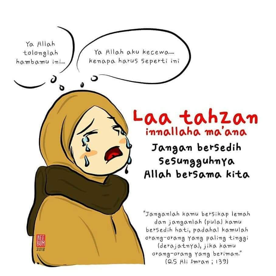 Detail Gambar Kartun Islami Sedih Nomer 16