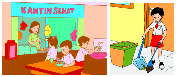 Detail Gambar Kartun Kantin Sekolah Nomer 45