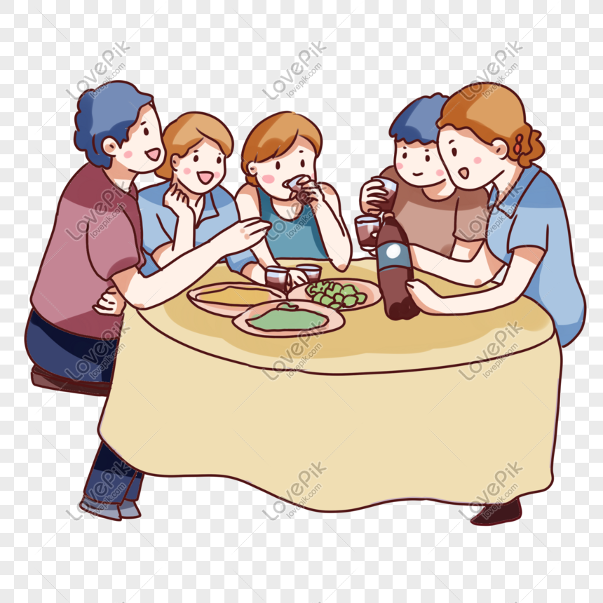 Detail Gambar Kartun Keluarga Berkumpul Nomer 7