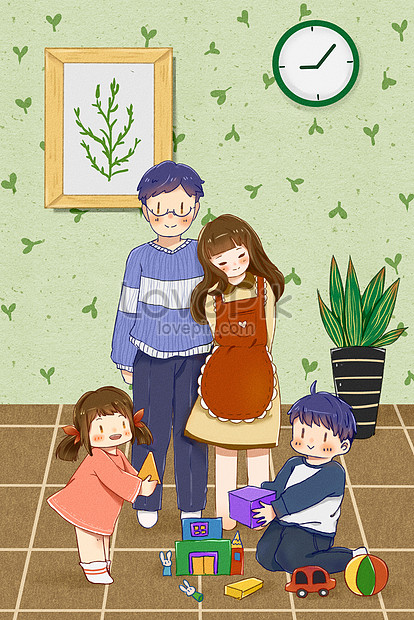 Detail Gambar Kartun Keluarga Kecil Nomer 15