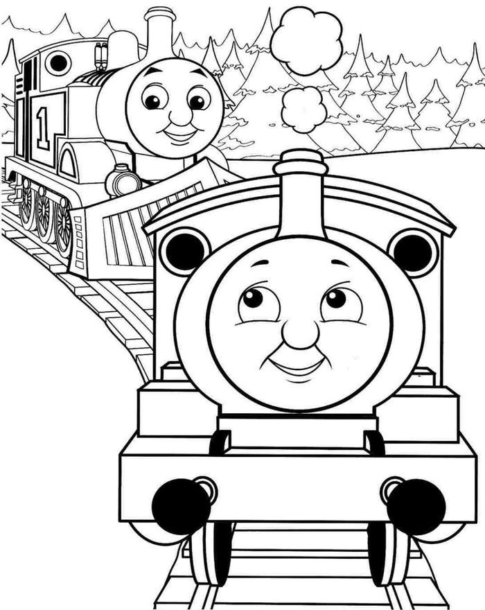 Detail Gambar Kartun Kereta Api Mewarnai Nomer 14