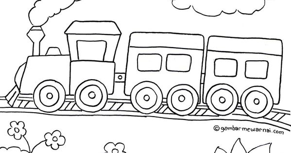 Detail Gambar Kartun Kereta Api Mewarnai Nomer 19