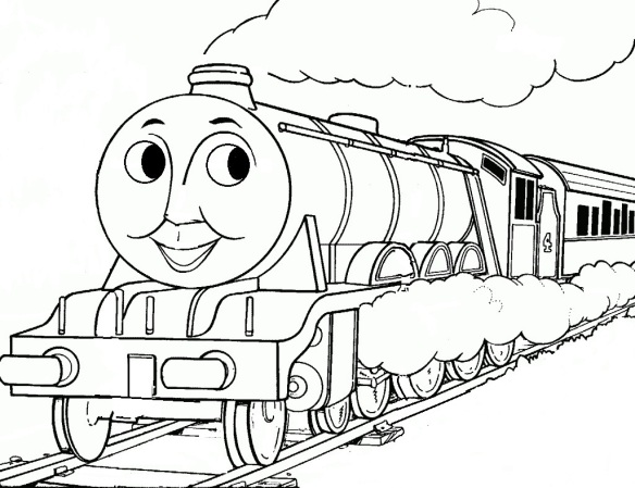 Detail Gambar Kartun Kereta Api Mewarnai Nomer 25