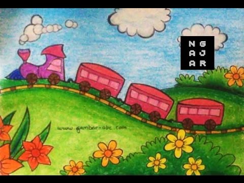 Detail Gambar Kartun Kereta Api Mewarnai Nomer 32