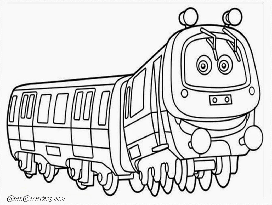Detail Gambar Kartun Kereta Api Mewarnai Nomer 38
