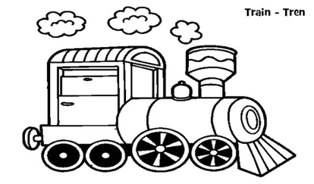 Detail Gambar Kartun Kereta Api Mewarnai Nomer 44