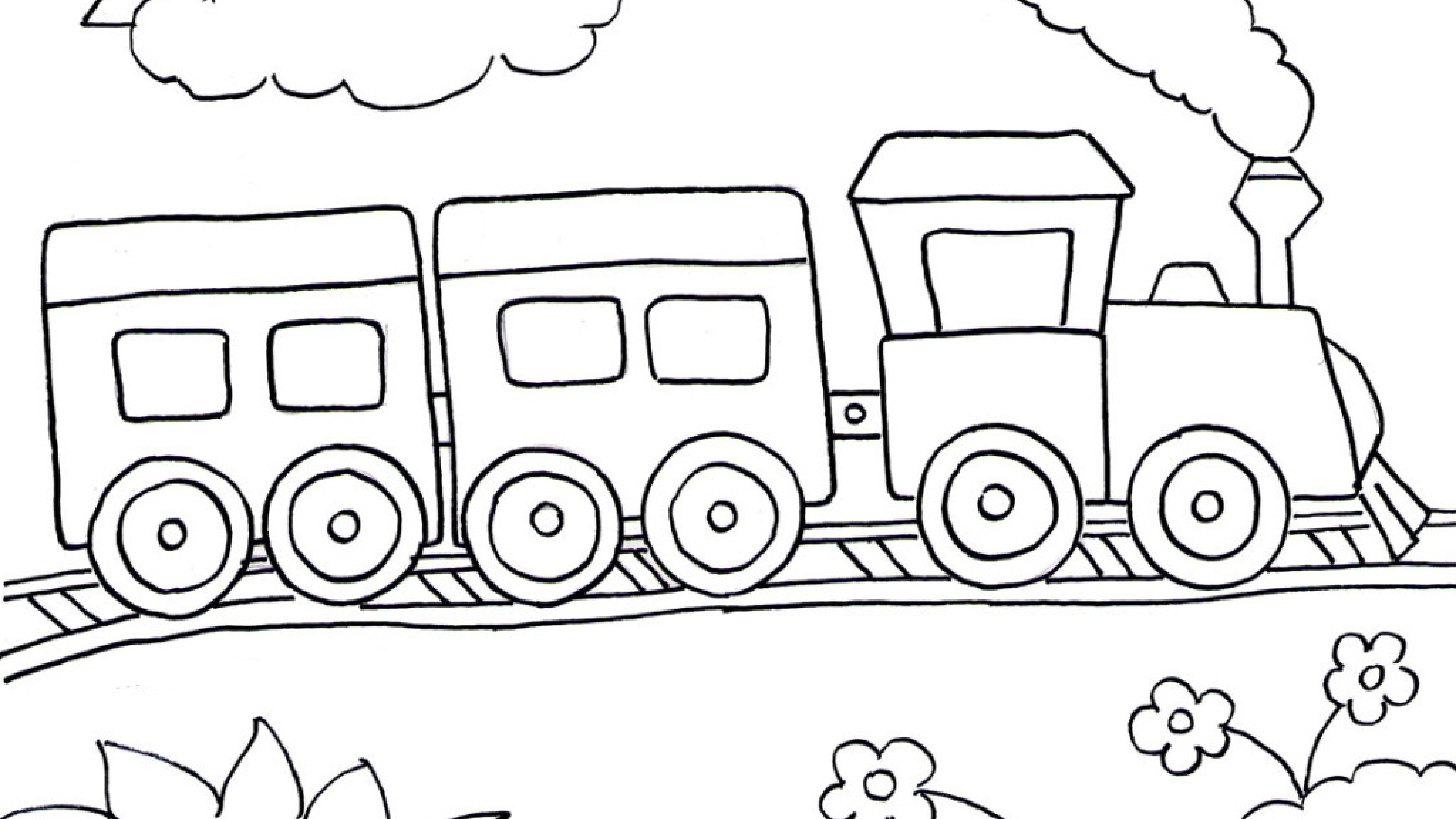 Detail Gambar Kartun Kereta Api Mewarnai Nomer 48