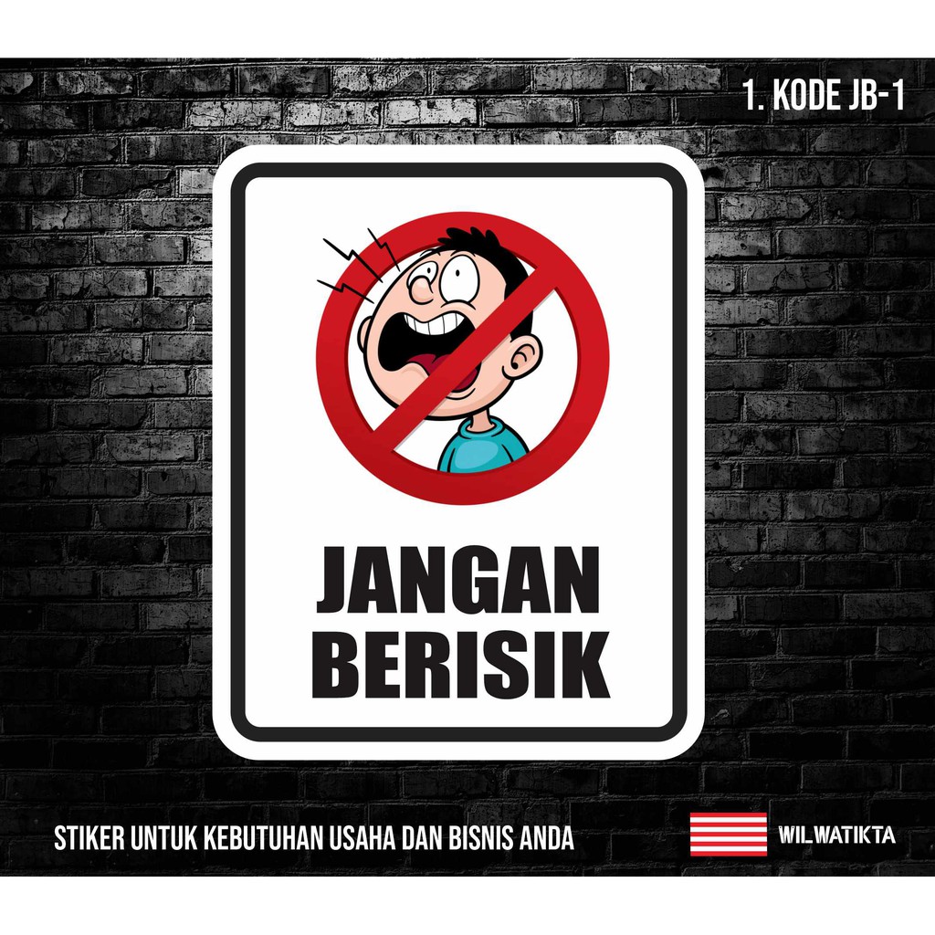 Detail Gambar Kartun Larangan Jangan Berisik Nomer 3