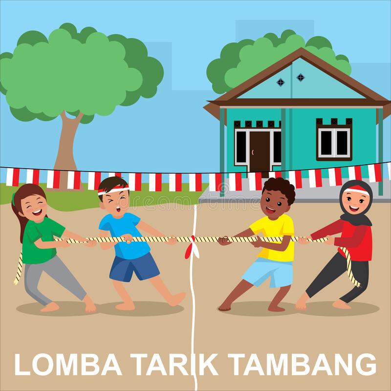 Detail Gambar Kartun Lomba Makan Kerupuk Nomer 46