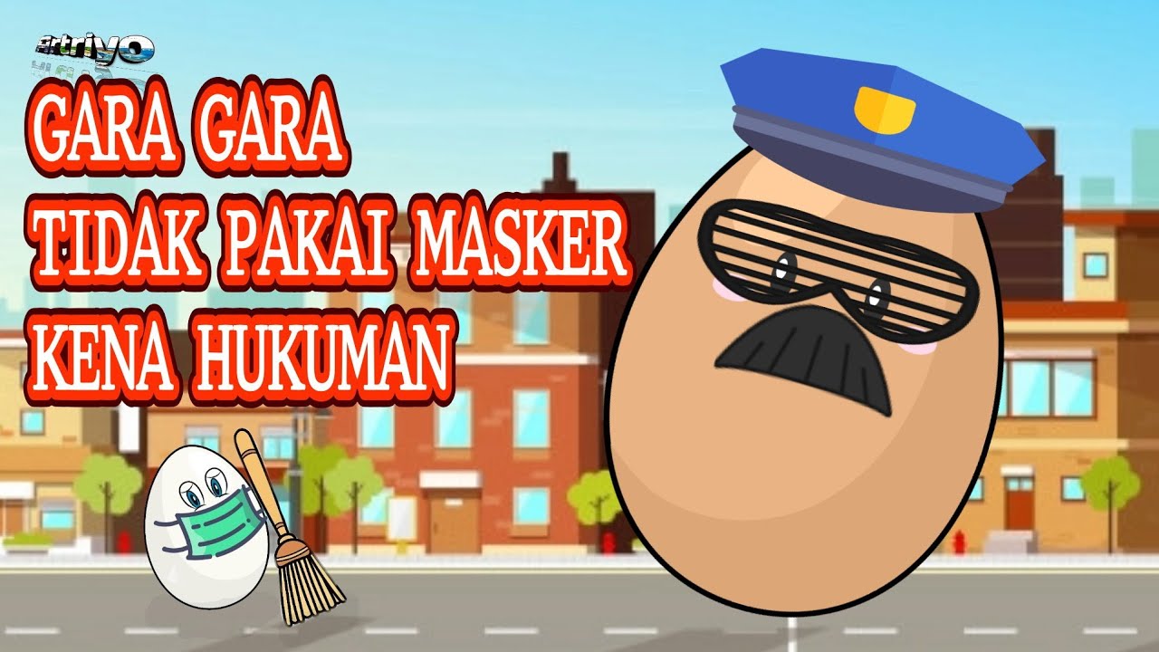 Detail Gambar Kartun Lucu Pakai Masker Nomer 28