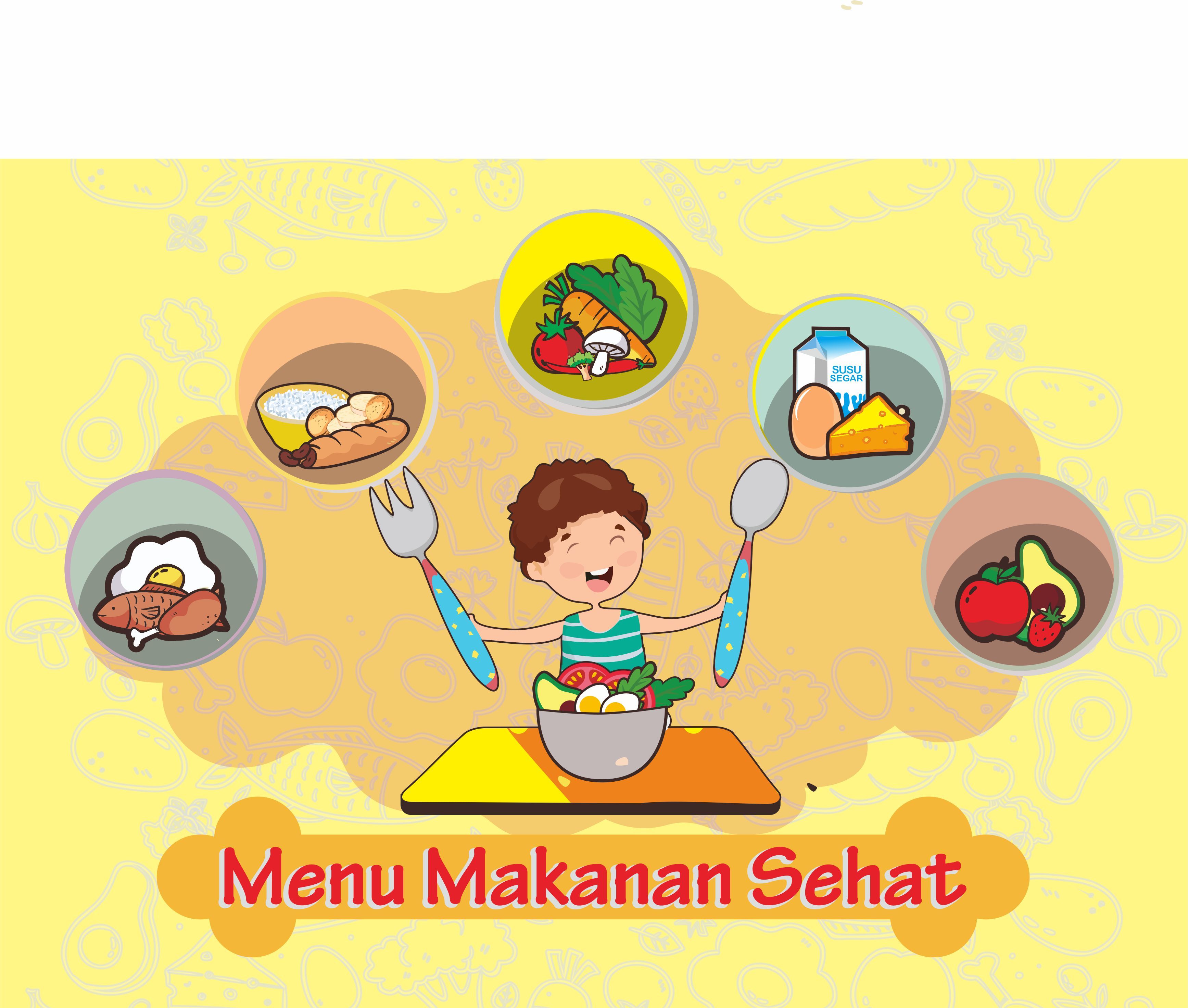 Detail Gambar Kartun Makan Makanan Tidak Sehat Nomer 21