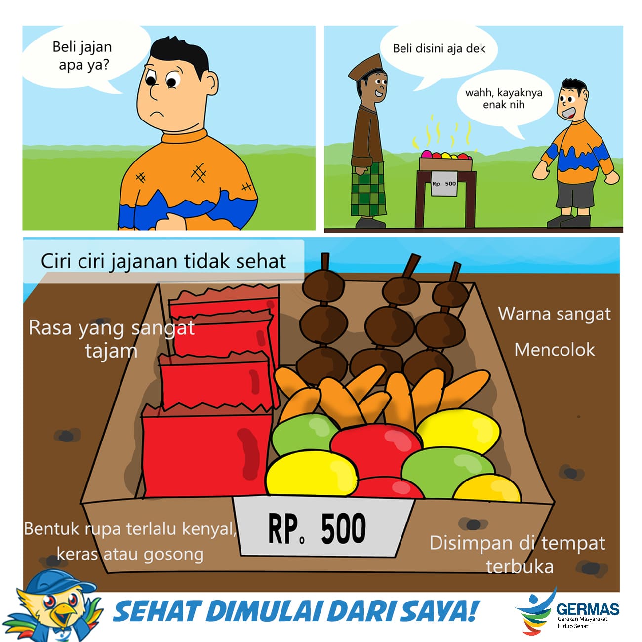 Detail Gambar Kartun Makan Makanan Tidak Sehat Nomer 43