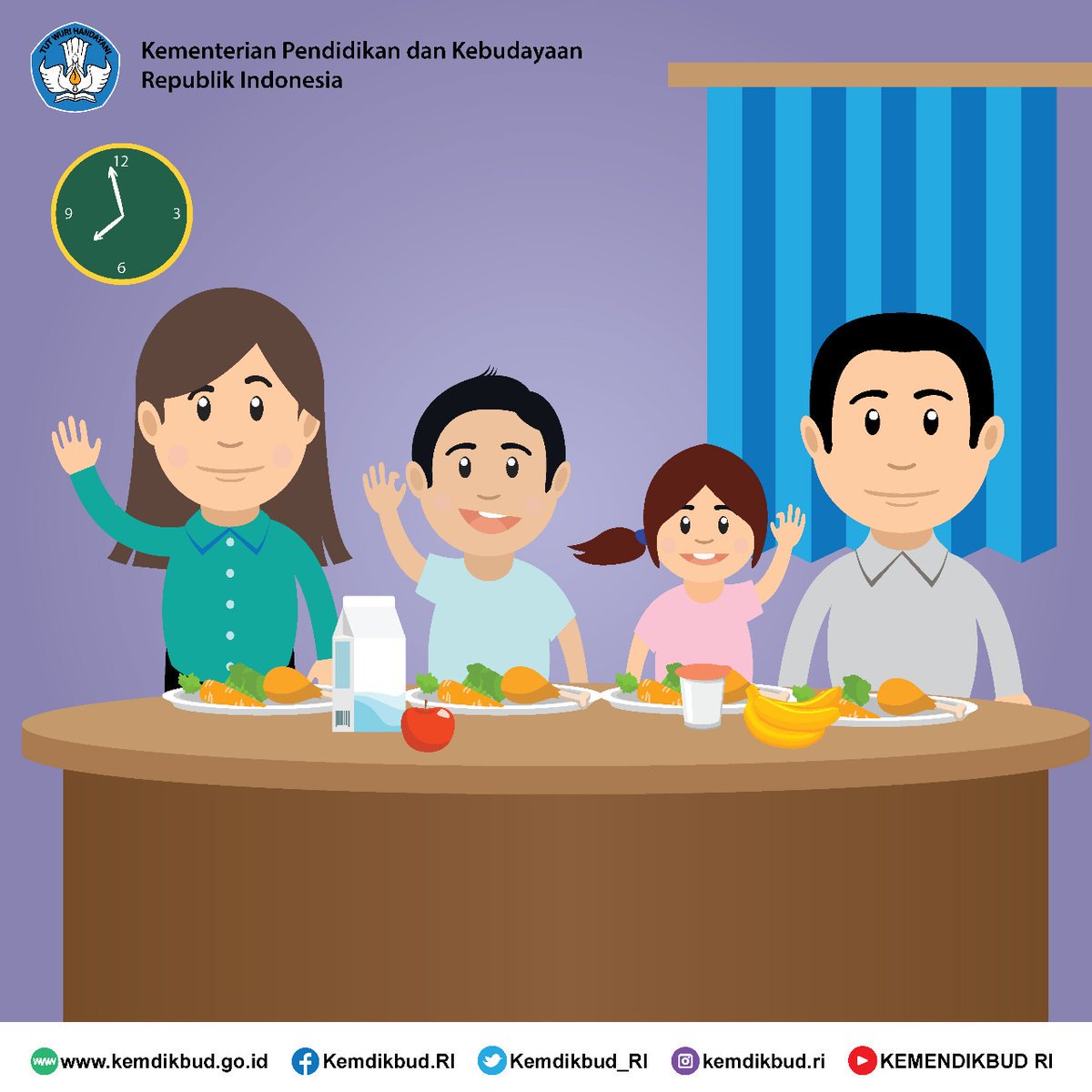 Detail Gambar Kartun Makan Malam Nomer 22