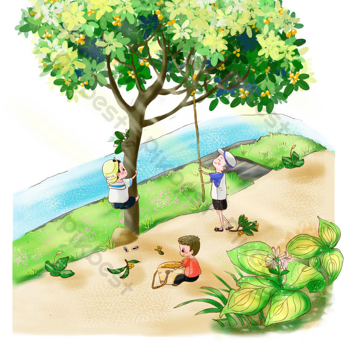 Detail Gambar Kartun Memanjat Pohon Nomer 17