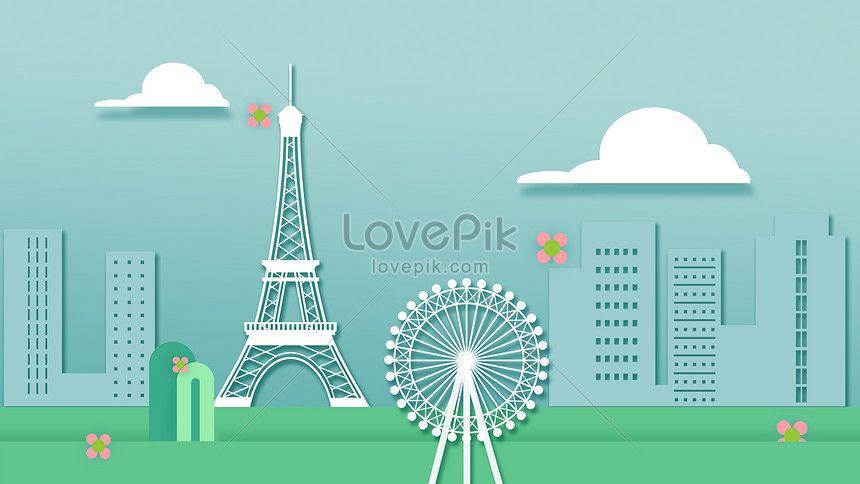 Detail Gambar Kartun Menara Eiffel Di Paris Nomer 24