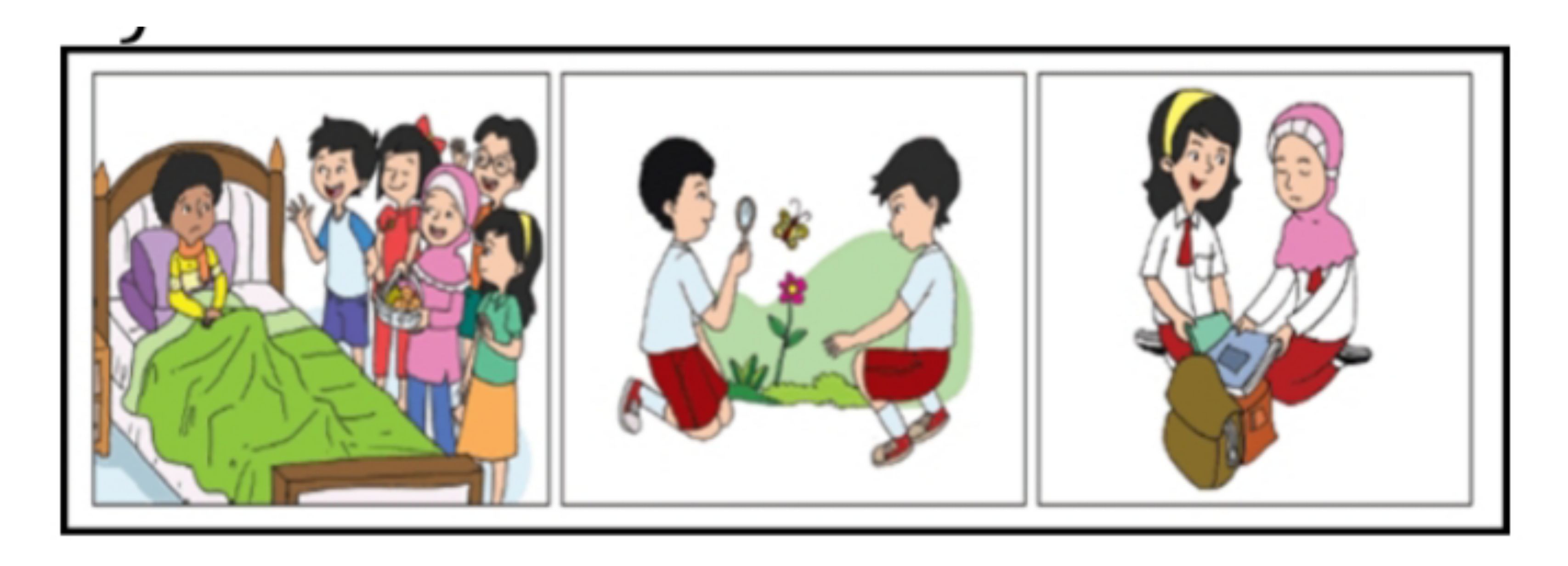 Detail Gambar Kartun Menjenguk Teman Sakit Nomer 12