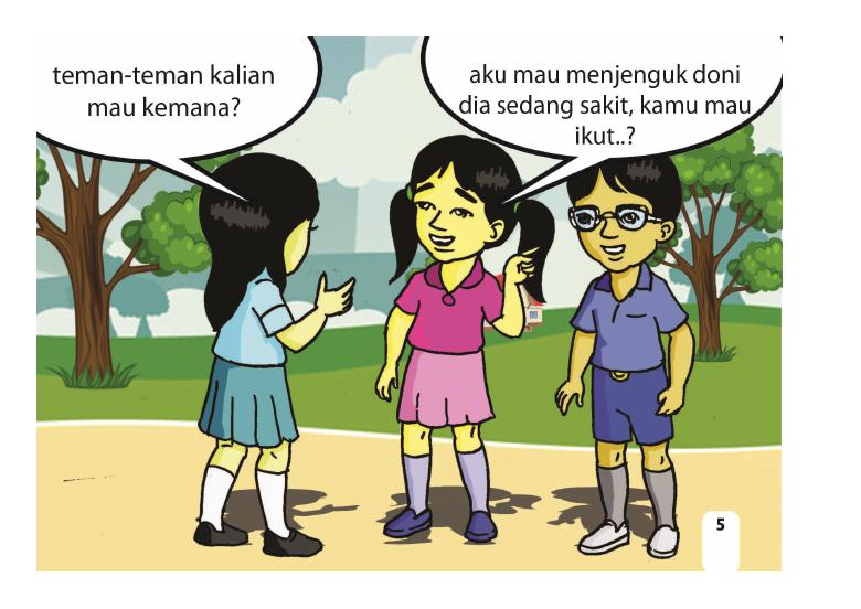 Detail Gambar Kartun Menjenguk Teman Sakit Nomer 49