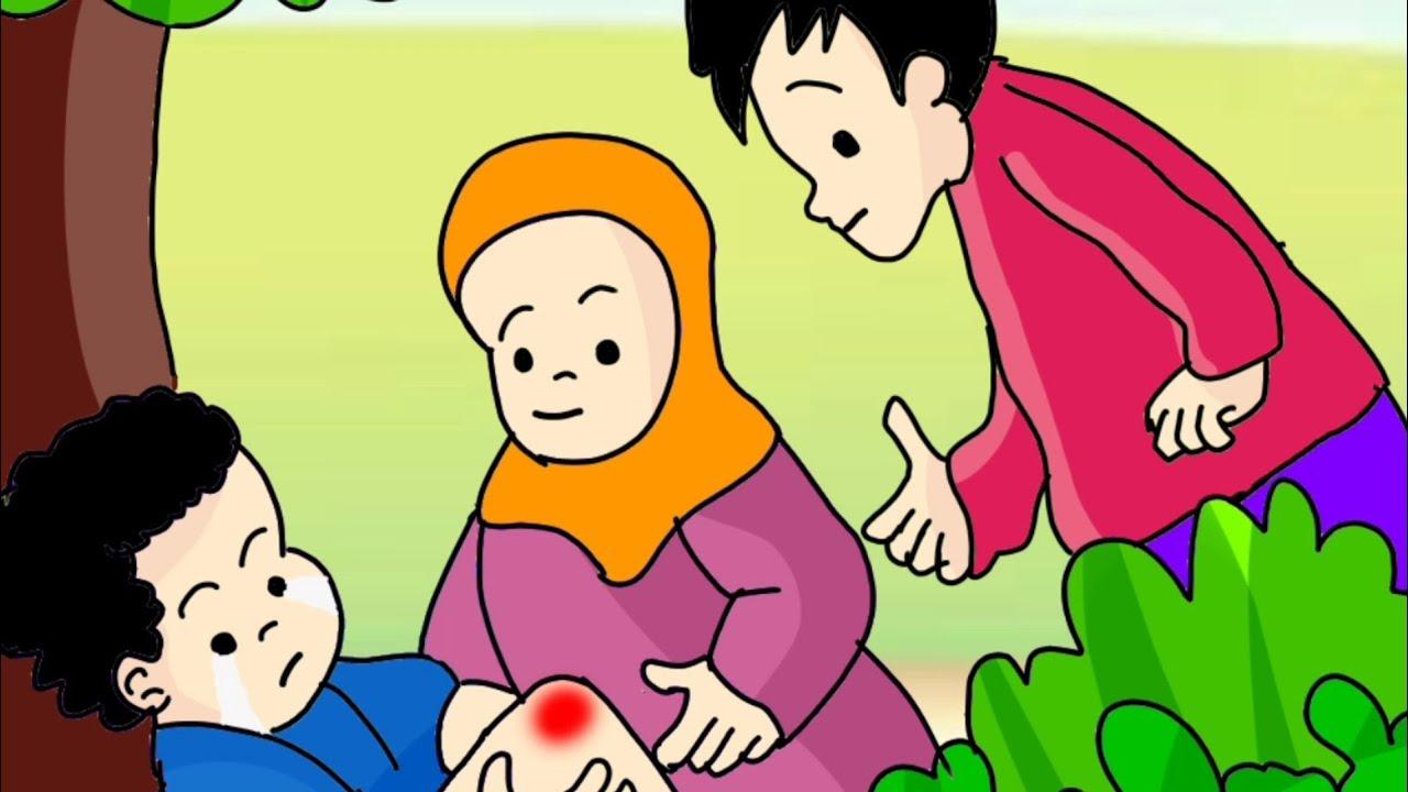 Detail Gambar Kartun Menolong Teman Nomer 10