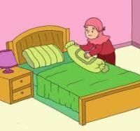 Detail Gambar Kartun Merapikan Tempat Tidur Nomer 3