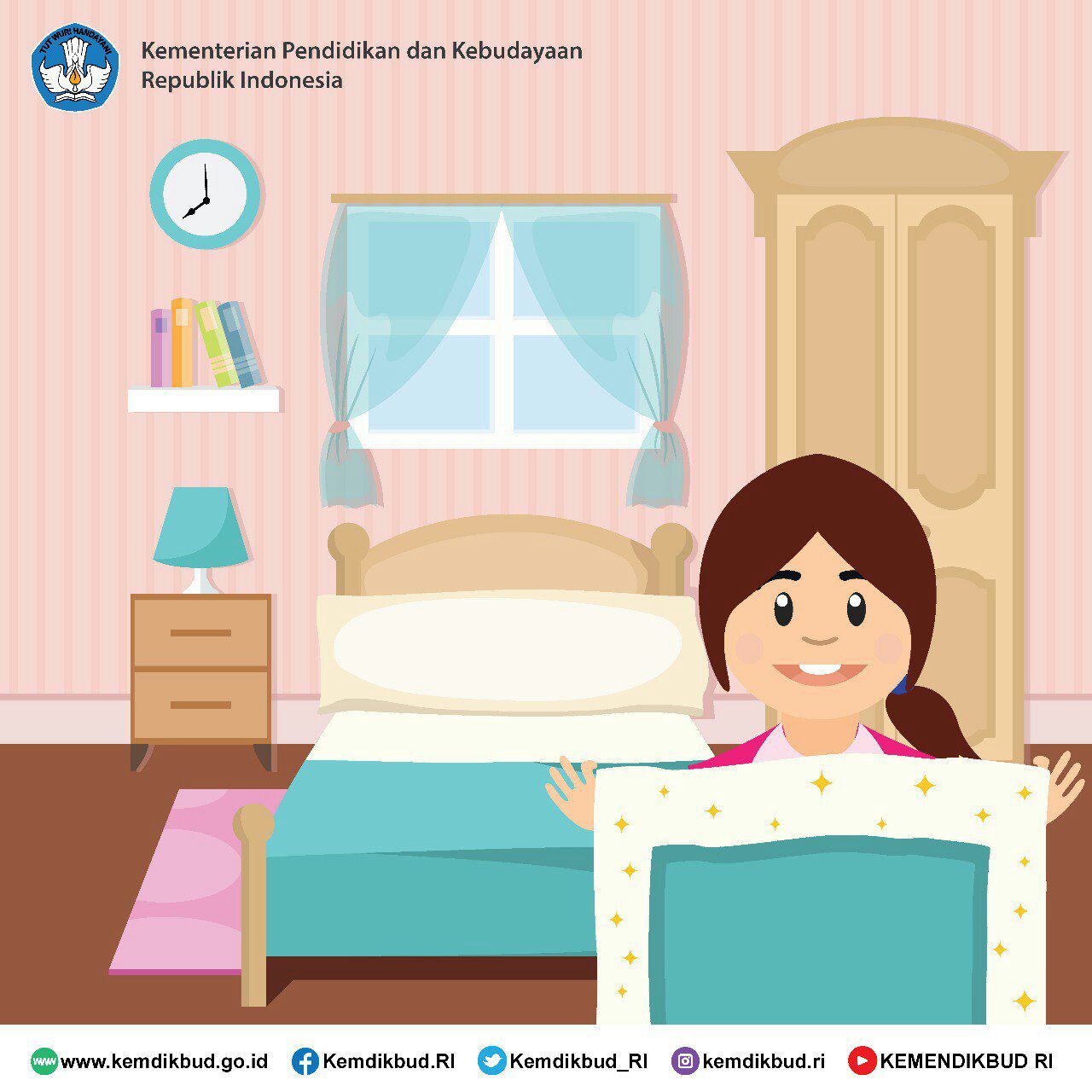 Detail Gambar Kartun Merapikan Tempat Tidur Nomer 7