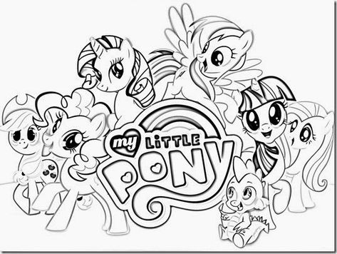 Detail Gambar Kartun Mewarnai Little Pony Nomer 10