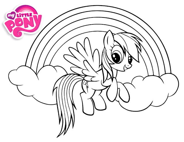 Detail Gambar Kartun Mewarnai Little Pony Nomer 17