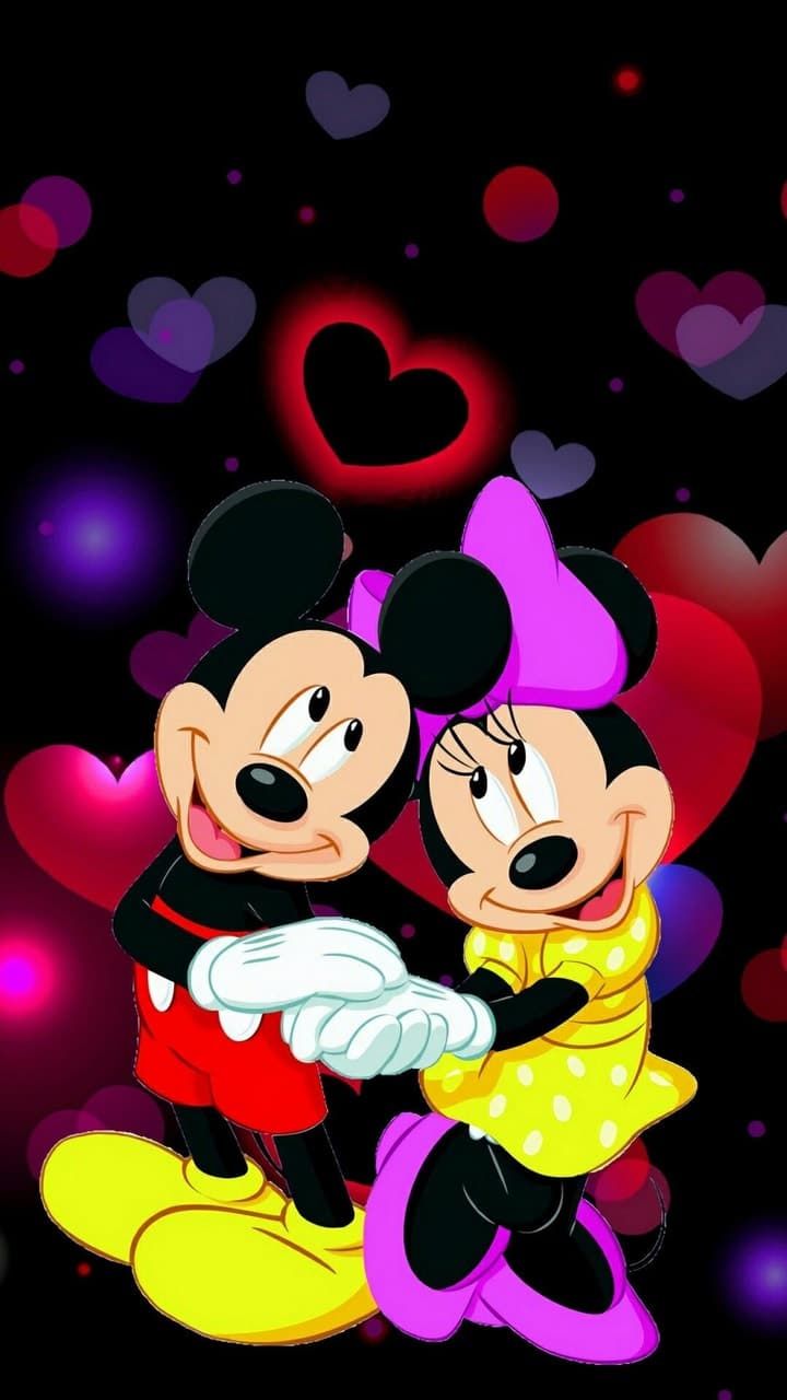 Detail Gambar Kartun Minnie Mouse Megang Love Nomer 6