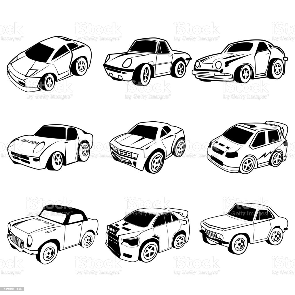 Detail Gambar Kartun Mobil Hitam Putih Nomer 33