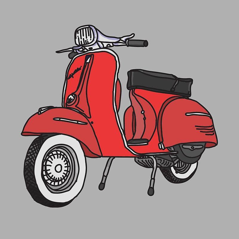 Detail Gambar Kartun Motor Vespa Nomer 22