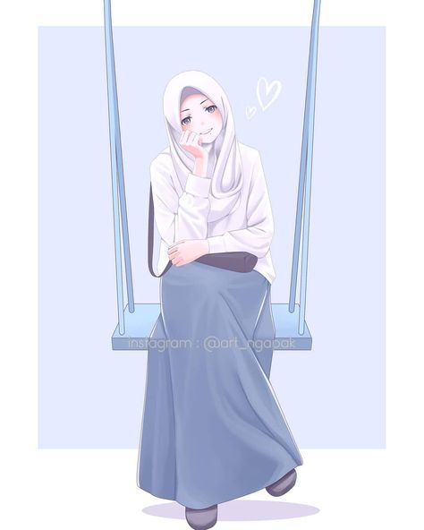 Detail Gambar Kartun Muslim Perempuan Nomer 3