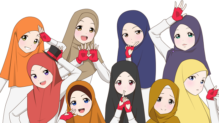 Detail Gambar Kartun Muslim Perempuan Nomer 55