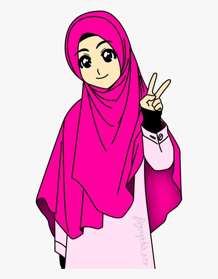 Detail Gambar Kartun Muslim Perempuan Nomer 9