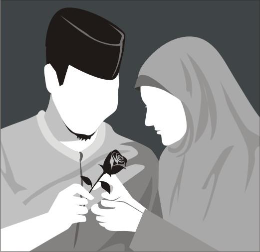 Detail Gambar Kartun Muslim Romantis Nomer 31