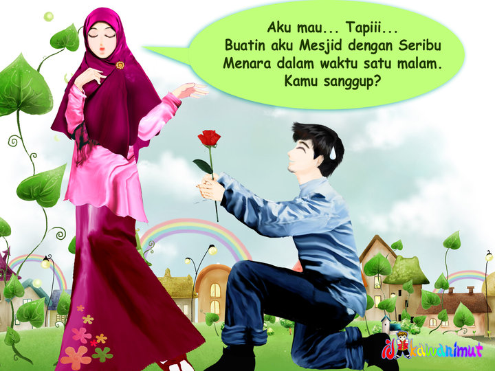 Detail Gambar Kartun Muslim Romantis Nomer 58