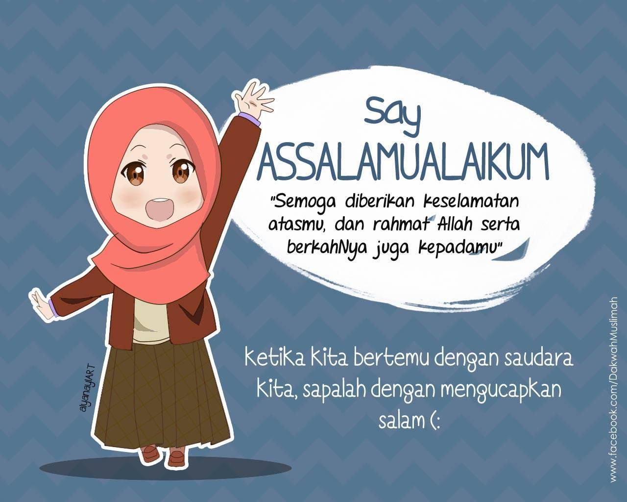 Detail Gambar Kartun Muslim Salam Nomer 3