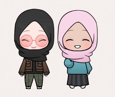 Detail Gambar Kartun Muslimah Adik Laki Laki Dan Kakak Perempuan Nomer 11