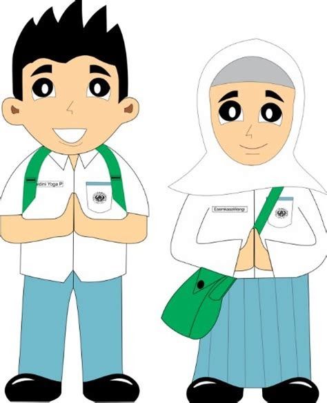 Detail Gambar Kartun Muslimah Anak Sekolah Nomer 28