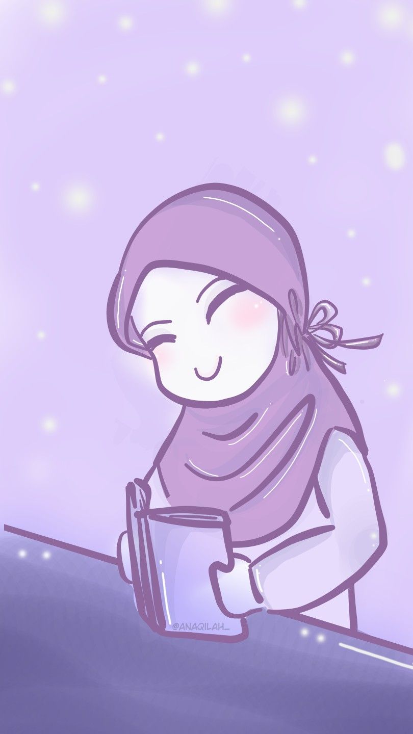 Detail Gambar Kartun Muslimah Belajar Nomer 3