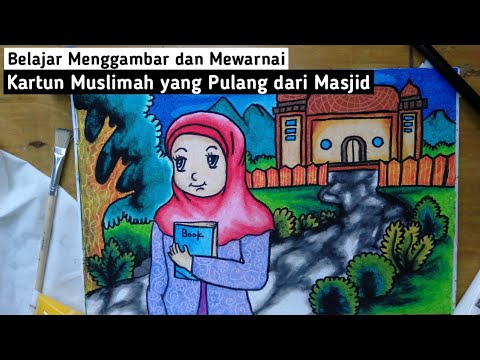 Detail Gambar Kartun Muslimah Belajar Nomer 45