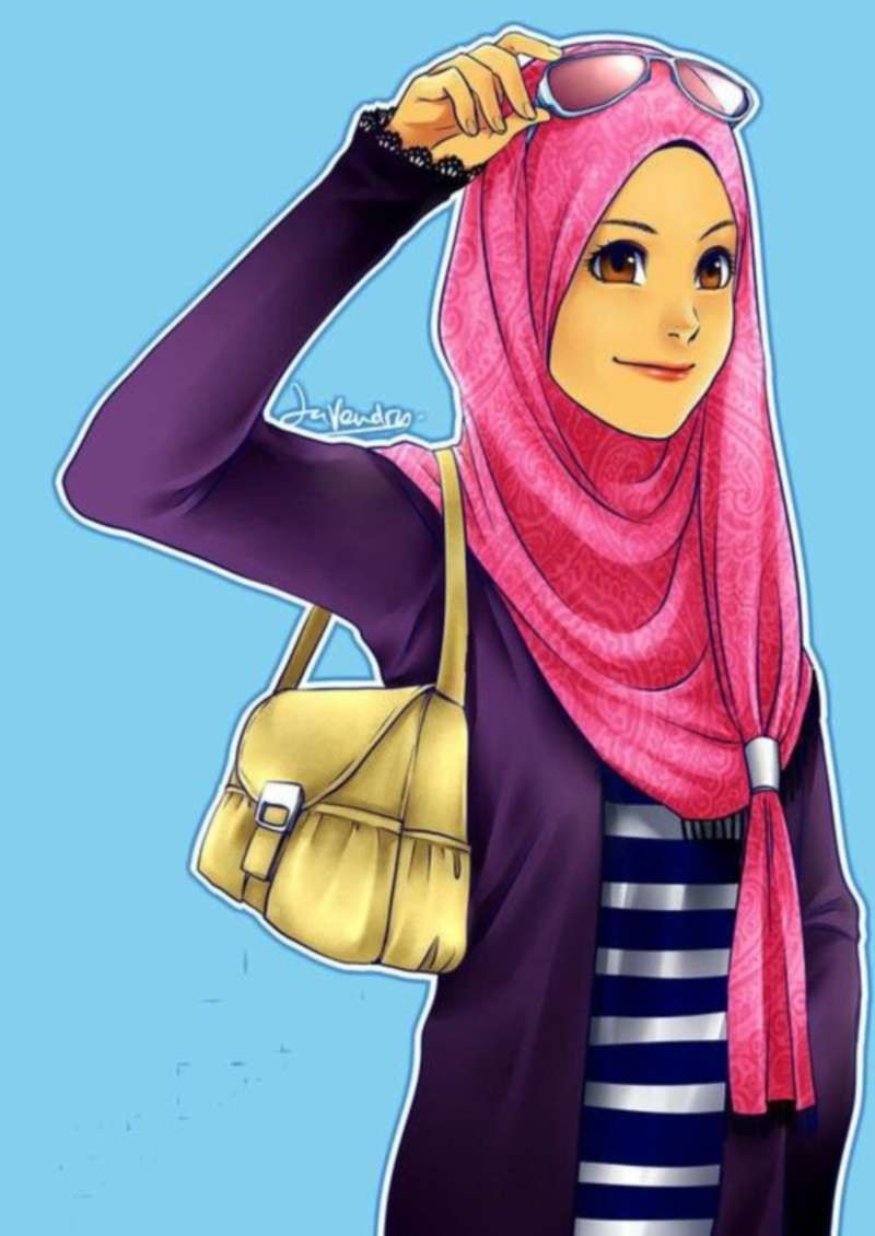 Detail Gambar Kartun Muslimah Bergerak Nomer 12