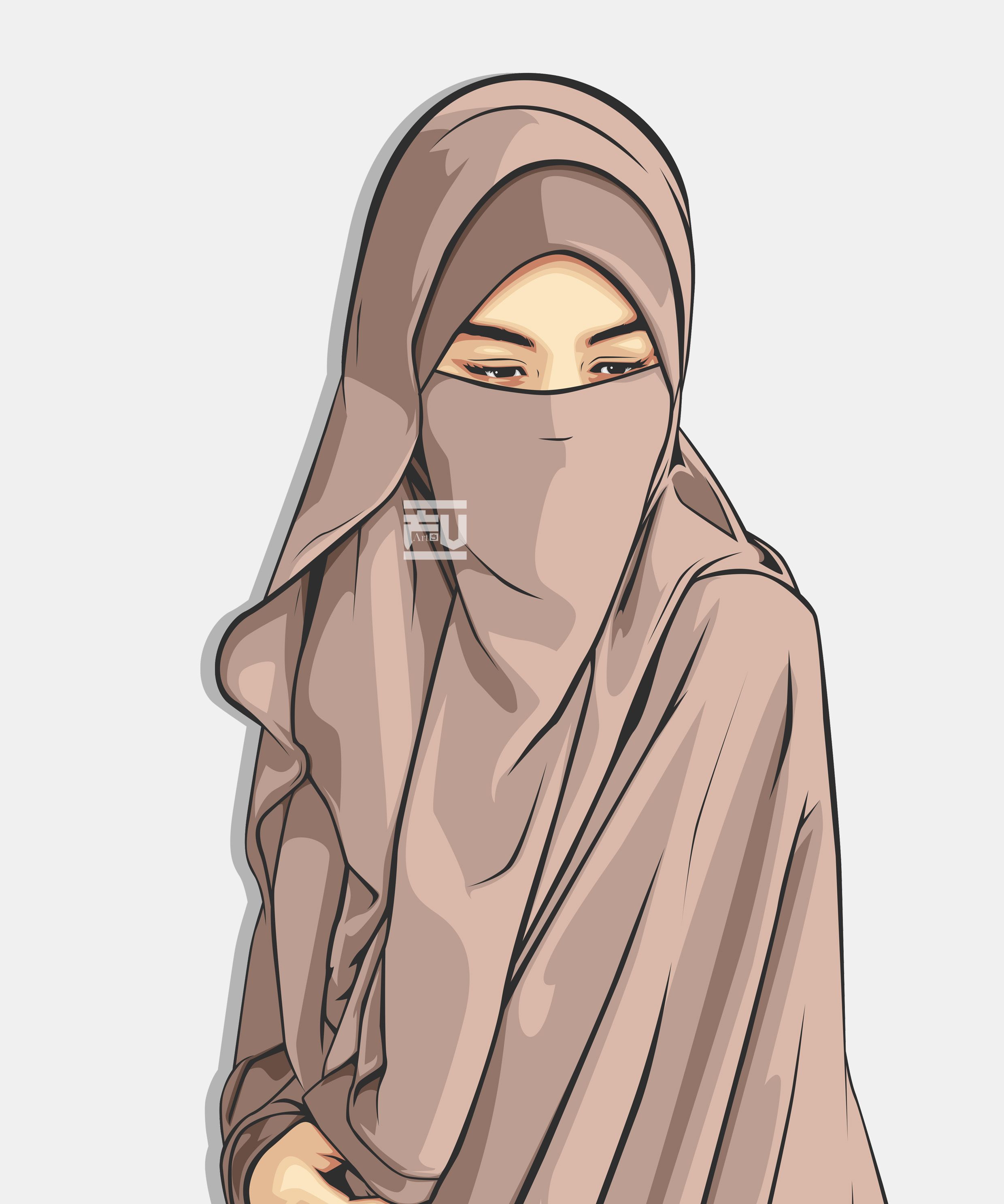 Detail Gambar Kartun Muslimah Berpurdah Nomer 15