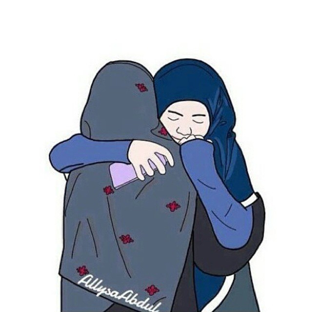 Detail Gambar Kartun Muslimah Best Friend Forever Nomer 29